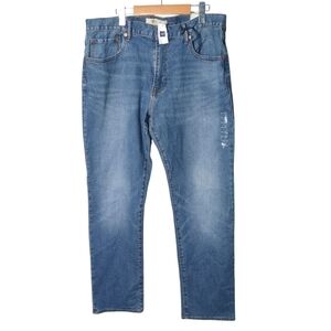 NWT Gap Men's‎ Stretch Straight Mid Rise Jean Size 36x32